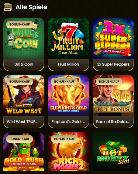 Goldspin Casino Mobile Spiele